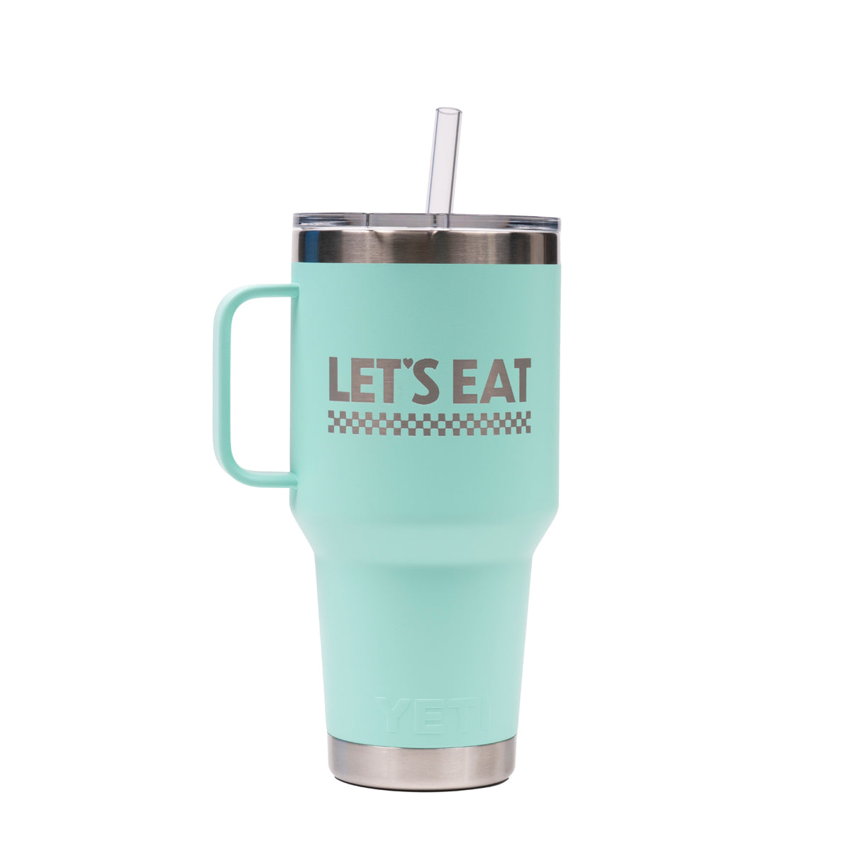 Let’s Eat Yeti 35oz Rambler Mug with Handle